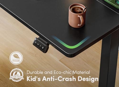 FEZIBO Electric Standing Desk, 60 x 24 Inches Height Adjustable Stand up Desk, Sit Stand Home Office Desk, Computer Desk, Black 7