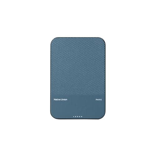 Native Union (Re Classic Power Bank | Magnetic - MagSafe Compatible 5000mAh 15W Portable Charger - USB-C Cable Included - Compatible with iPhone Air, 17 Pro Max, AirPods Pro Gen 3 & More (Navy)