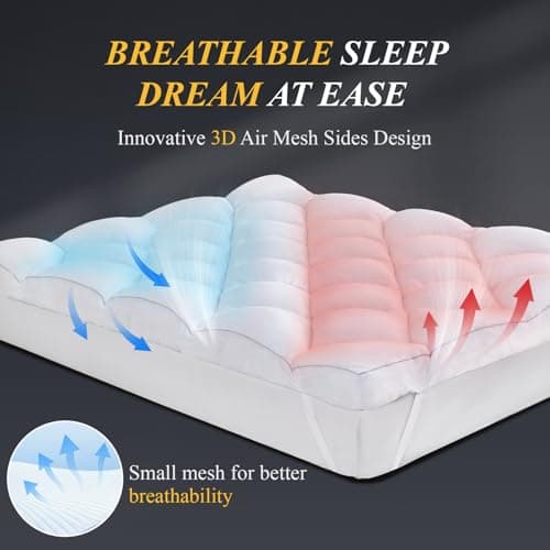 3 Inch King Mattress, Ultra Thick and Fluffy Supportive Memory Foam Mattress Topper for Body Pain (80x78x3 Inches) 5