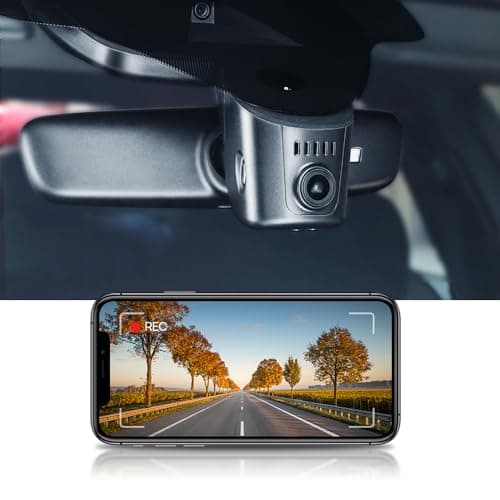 Fitcamx 4K Dash Cam Adapts for Audi 2019-2026 A4 A6 Allroad A3 A5 Q5 S4 S6 Q7 A8 Q8 S8 TT A7 S5 Q3 e-tron (Model A), OEM Look, Loop Recording, 2160P UHD Video, WiFi & APP, Parking Mode, 64GB Card