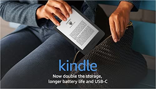 Amazon Kindle – The lightest and most compact Kindle, with extended battery life, adjustable front light, and 16 GB storage – Black 9