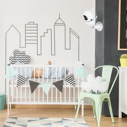 Baby Monitor Mount for HelloBaby HB65/HB40/HB6550/HB66/HB6339/HB6081/HB6550 Pro, ANMEATE SM935E, Adjustable Baby Monitor Wall Mount with Perfect View Angle and Easy Installation 6