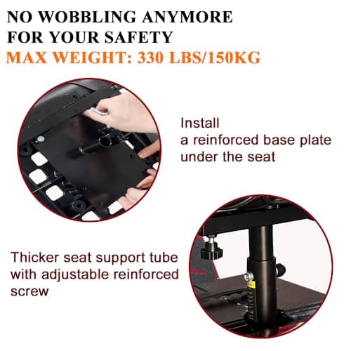 4 Wheel Mobility Scooter for Adults - 12V 12AH Battery Powered 12.4 Miles Range-330 lbs Weight Capacity Support Safety for Seniors-Rearview Mirrors Included 6