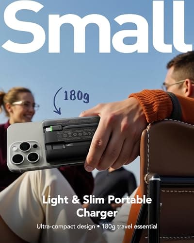 VEGER Portable Charger, Ultra Slim 22.5W Fast Charging with Built in Cable, Flight-Safe 10000mAh USB C Power Bank Battery Pack,Travel Essential Phone Powerbank for iPhone 17 16 Samsung S25 Google etc 2