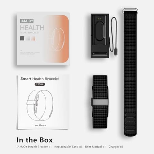 IAMJOY Smart Health Wristband, Wearable Activity & Fitness Tracker for Multi-Sport Mode, All-Day Automatic Continuous Monitoring of Health Data, Improve Sleep, Stress & Wellness, with Free App, Black 7