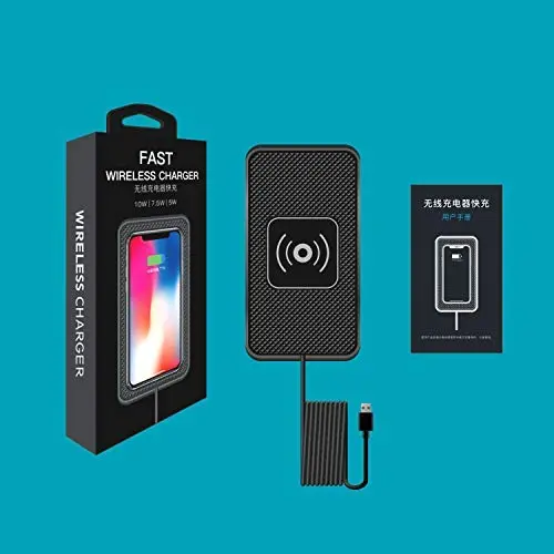POLMXS Wireless Charger Car Charging pad 15W Fast Wireless Phone Charger Cell Phone Flat Charging mat Compatible with iPhone 11/12/12/14/15 Galaxy S21/S22/S23/24 NOTE10(C3Y) 7