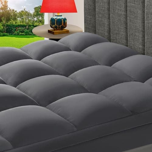 CHOKIT King Mattress Topper, Extra Thick Pillow Top Mattress Pad for Back Pain Relief, Cooling Bed Topper Mattress Cover with 8-21 Inch Deep Pocket