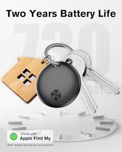 Smart Tracker Tag Item Finder 4Pack, Compatible with Apple Find My APP (iOS Only), IP67 Waterproof, Replaceable Battery, Suitable for Luggage, Bags, Wallets, Backpacks, Keys (weTag mini) 6