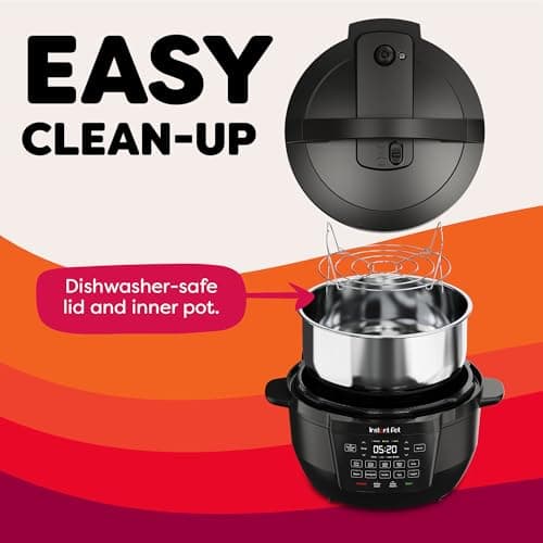 Instant Pot 7.5QT RIO Wide, 7-in-1 Electric Multi-Cooker, Pressure Cooker, Slow Cook, Rice, Steamer, Sauté, Yogurt & Warmer, Wide Base, Large Searing Base, WhisperQuiet Steam Release 8