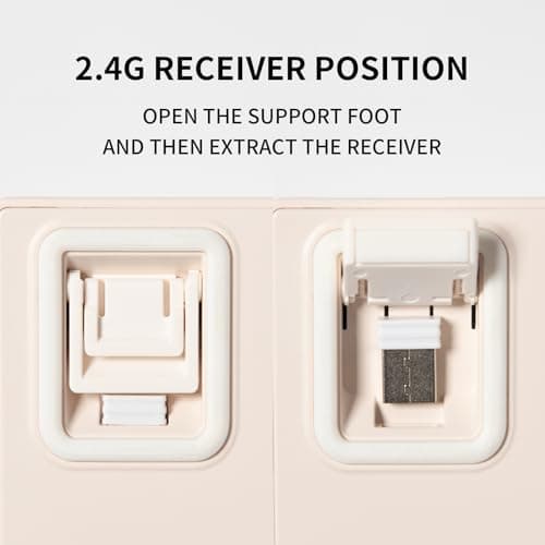 SUEHIODHY CIDOO ABM066 Alice Layout Mechanical Keyboard Kit Hot Swappable Gasket RGB Keyboard Bluetooth/2.4GHz/Type-C Custom Keyboard Kit VIA Programmable Volume Knob for Win/Mac/iOS(Milk White) 6