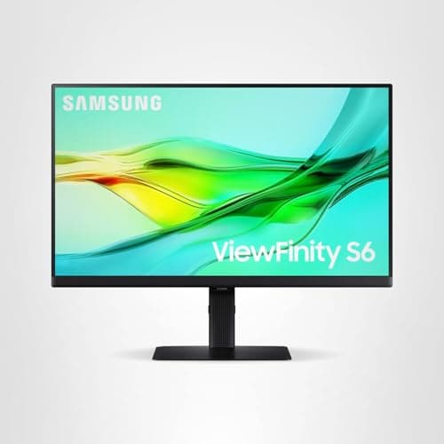 SAMSUNG 24" ViewFinity S6 (S60UD) Series QHD High Resolution Computer Monitor, 100Hz, HDR10, USB-C, Built-In LAN Port, Daisy Chain Support, Easy Setup, Height Adjustable Stand, LS24D606UANXZA, 2024 13