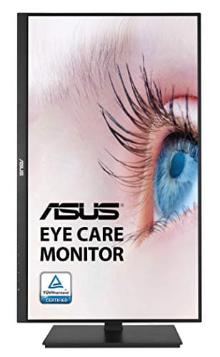 ASUS VA27DQSB 27” Monitor, 1080P Full HD, 75Hz, IPS, Adaptive-Sync, Eye Care, HDMI DisplayPort VGA USB Hub, Frameless, Ergonomic Design, VESA Wall Mountable,Black 10