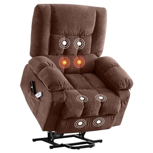 BOSMILLER Power Lift Recliner Chair Recliners for Elderly with Heat and Massage Recliner Chair for Living Room with Infinite Position and Side Pocket,USB Charge Port 9