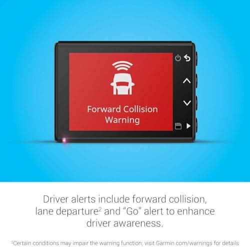 Garmin Dash Cam 56, Wide 140-Degree Field of View in 1440P HD, 2" LCD Screen and Voice Control, Very Compact with Automatic Incident Detection and Recording 6