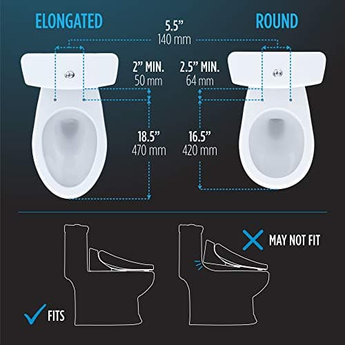 TOTO SW2043R#01 C200 Round Electronic Bidet Toilet Cleansing Water, Heated Seat, Deodorizer, Warm Air Dryer, and PREMIST, Cotton White 13