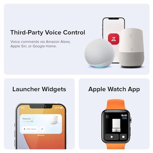 roborock Qrevo Plus Robot Vacuum and Mop with FlexiArm Design Edge Mopping, Self-Emptying, 10 mm Liftable Mops, Auto Mop Washing & Drying, Reactive Tech Obstacle Avoidance, 7,000 Pa Suction, White 9