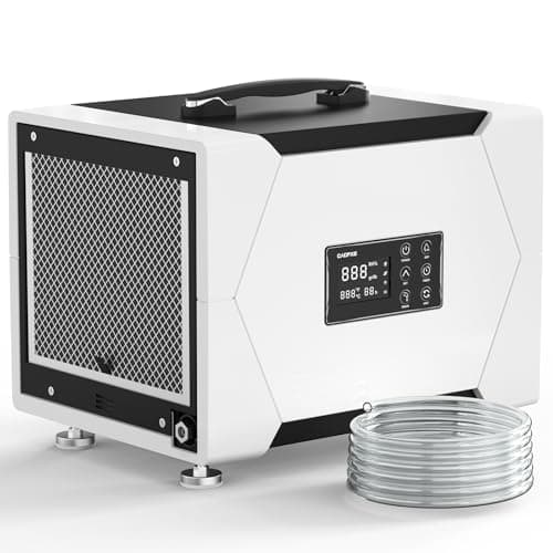 CADPXS Crawl Space Dehumidifier with Pump and Drain Hose, 80 Pint Crawlspace Dehumidifier for Commercial, Basement, Water Damage Use, Auto Defrost, Memory Start, cETL Certified, Up to 1000 Sq Ft
