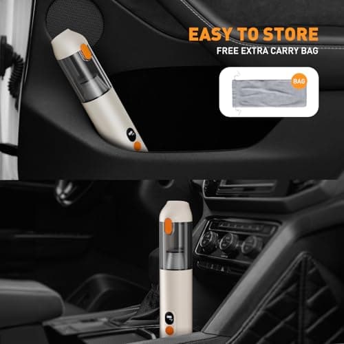 OXILAM Car Vacuum Handheld Vacuum Portable Cordless-14000PA High Power, Blow & Suction 2 in 1, Up to 30 Mins Runtime, Small Vacuum Cleaner for Home, Pet, Car, Office, Ideal Gifts for Men & Women 6