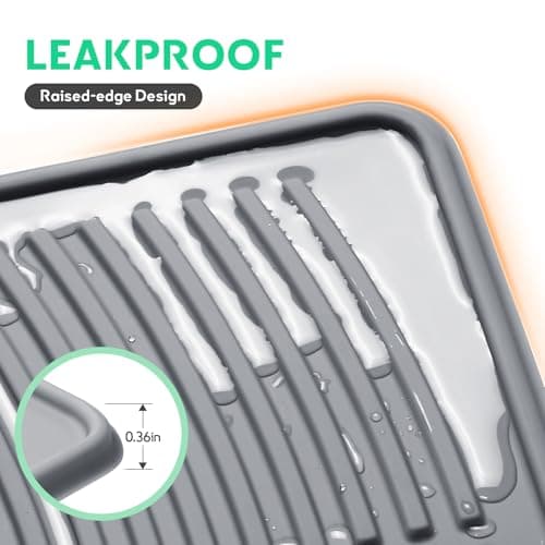 Pawtasy Cat Litter Box Mat,47" x 35" Extra Large Silicone Waterproof Litter Trapping Mat for Scatter Control Soft on Kitty Paws Non-Slip Easy to Clean 7