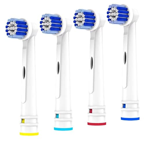 Replacement Toothbrush Heads Compatible with Oral B Braun, 4 Pack Electric Toothbrush Heads Brush Heads Refill for Oral-B 7000/Pro 1000/9600/ 500/3000/8000