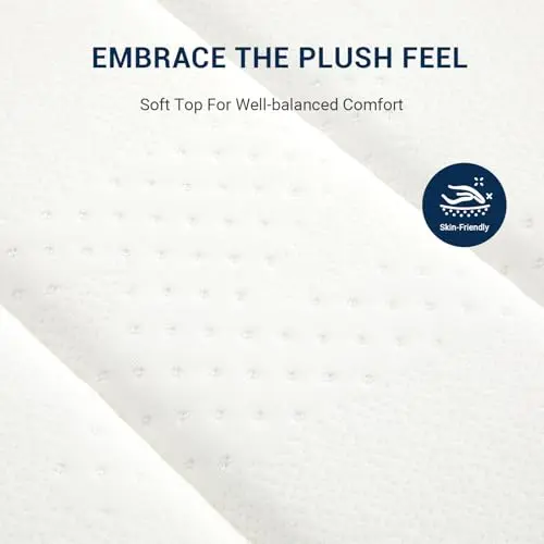 Avenco 10 Inch Queen Mattress in a Box, Medium Firm Independent Pocket Springs Mattresses for Motion Isolation, Strong Edge Support, CertiPUR-US Certified 5