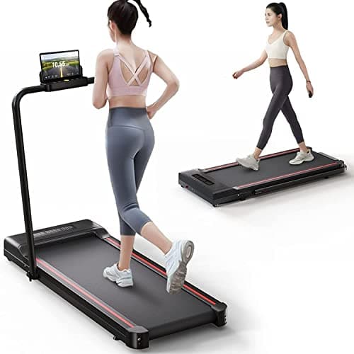 Sperax Treadmill,Walking Pad,Under Desk Treadmill,3 in 1 Folding Treadmills,Treadmills for Home,Black Red