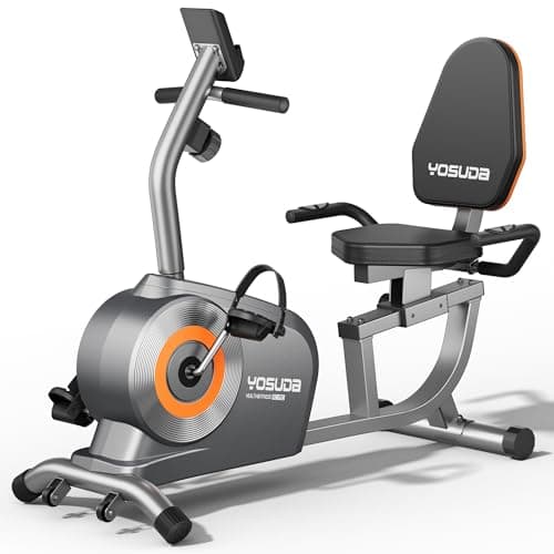 YOSUDA Recumbent Exercise Bike for Adults Seniors with Quick Adjust Seat, 350LB Capacity & 16-level Resistance