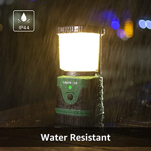 Lighting EVER 1000LM LED Camping Lantern Rechargeable, 4400mAh Power Bank, Camping Essential with 4 Light Modes, IP44 Waterproof Lantern Flashlight for Hurricane Emergency, Hiking, USB Cable Included 7
