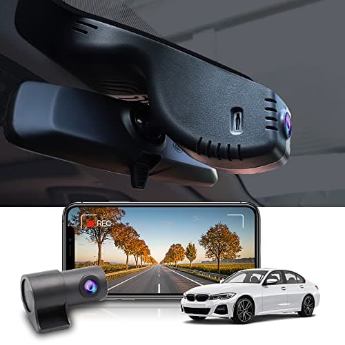 Fitcamx Front 2160P+Rear 1080P Dash Cam Adapts for BMW 3 4 M3 M4 2020-2024 (Model B) 330i 430i Xdrive 330e M340i M440i, OEM Style, Dual Loop Recording, WiFi & APP, G-Sensor,Easy to Set, 128GB Card