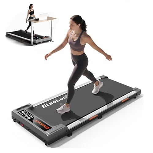 Walking Pad Treadmill, Under Desk Treadmill for Home and Office with Remote Control, Portable 2.5 HP Walking Jogging Running Machine in LED Display