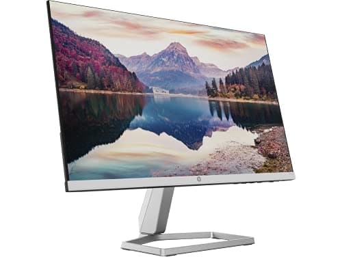 HP M22f 21.5 Inch Full HD 1080p Monitor 75Hz Refresh Rate 300 Nits 5ms Anti-Glare IPS AMD FreeSync Low Blue Light Eyesafe Natural Silver (Renewed)