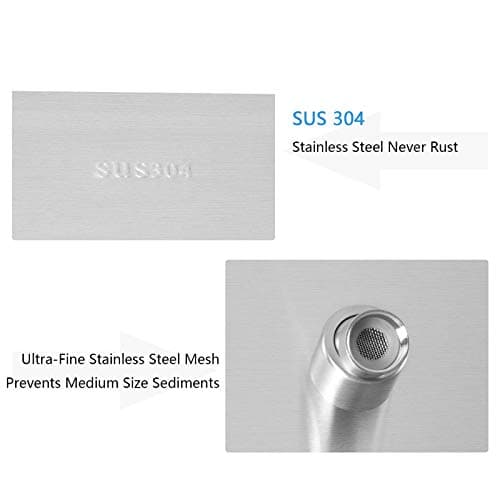 NearMoon Rain Shower Head, High Flow Stainless Steel Square Rainfall Shower, Waterfall Bath Shower Body Covering, Ceiling or Wall Mount (12 Inch, Brushed Nickel) 5