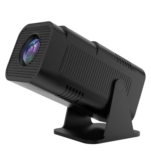 Mini Projector with WIFI and Bluetooth 720P HD with 4K Support, 200ANSI, Auto Keystone Manual Focus, 180° Rotating Base, Portable Video Projector for Bedroom, Outdoor & Travel
