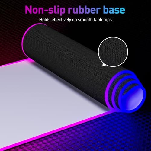 RGB Mousepad Led Mouse Pad, Large Mouse Pad,Led and Big Mouse mat(White) 6