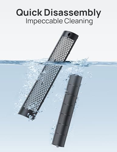 DREO Tower Fan for Bedroom, Upgraded DC 9 Speeds 25dB Ultra-Quiet Floor Fan, 90° Oscillating Fans with 28ft/s Velocity, 12H Timer, Standing Fan, Bladeless Fan Powerful for Home Office Room 6