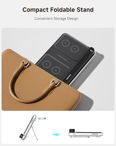 Dual Phone Wireless Charger for iPhone 17/16/15/14 Series, for Galaxy S25/S24/S23/S22, for Pixel 9 Pro Fold/8/7, Only for Pixel Watch 3/2(Not for Watch 4/1), Fitbit Versa 4/3/Sense 2, SwanScout 710FG2 8