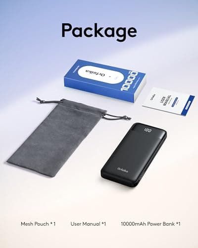 Orfeika Portable Phone Charger, 10000mAh Portable Charger Power Bank with Built-in Cables, Travel Essential Battery Pack Compatible with iPhone, Samsung, Google, iPads, Tablets, etc 9