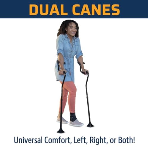 StrongArm Comfort Cane + Self Standing Lightweight Adjustable Walking Cane + Stabilizes Wrist & Provides Extra Support & Stability + Ergonomic Forearm Grip + Canes for Men & Women 6