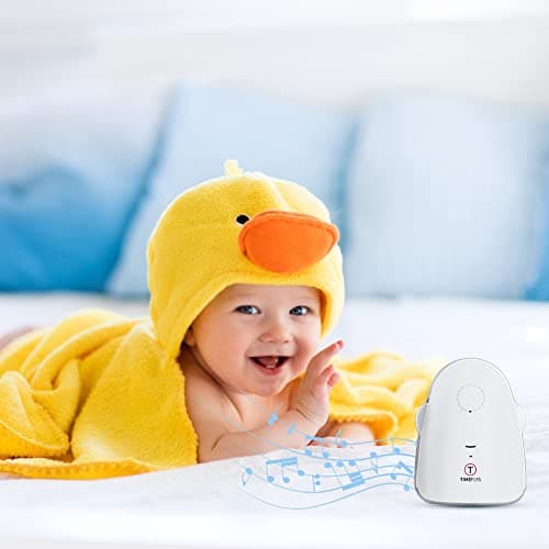 Audio Baby Monitor Crown TimeFlys,Temperature Monitoring,Vibration,Lullabies,Rechargeable Battery,Talk Back Intercom,USB Connection,Zero Emission at Night Mode,Long Range up to 1000 ft 8