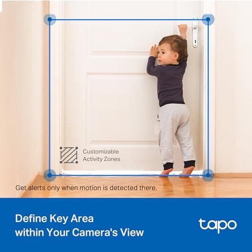 Tapo 2K Indoor/Outdoor Pan/Tilt Wired Security Camera - Baby Monitoring, Person & Baby Cry Detection, 360° Motion Tracking, Night Vision, No-Subscription Local Storage or Optional Cloud, C216 (2-Pack) 5