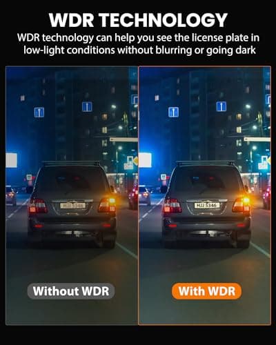 Dash Cam Front and Rear 4K/1080P, Dash Camera for Cars Build in WiFi, Full HD Dash Cam with APP Control, 3.94'' IPS Screen Dash Camera with 32GB SD Card, G-Sensor, 24Hr Parking Mote, Loop Recording 6