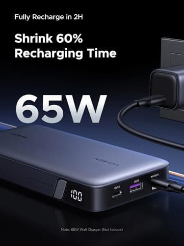 UGREEN Power Bank 25,000mAh 145W Laptop Portable Charger, Nexode 3-Port USB C PD Battery Pack, for MacBook Pro/Air, Dell XPS, iPhone 17/16/15/14, Galaxy S26 Steam Deck, iPad, and More 5
