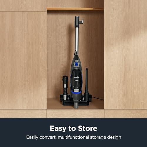 Eureka Corded Stick Vacuum Cleaner for Home Pet Hair, Lightweight Vacuum Cleaner with Powerful Suction for Carpet Tile and Hard Floor, Blue, NES520BL 2-in-1 Flash Handheld Vac 6