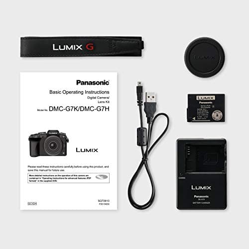 Panasonic Lumix G7 4K Digital Mirrorless Camera Bundle with Lumix G Vario 14-42mm and 45-150mm Lenses, 16MP, 3-Inch Touch LCD, DMC-G7WK (USA Black) 14