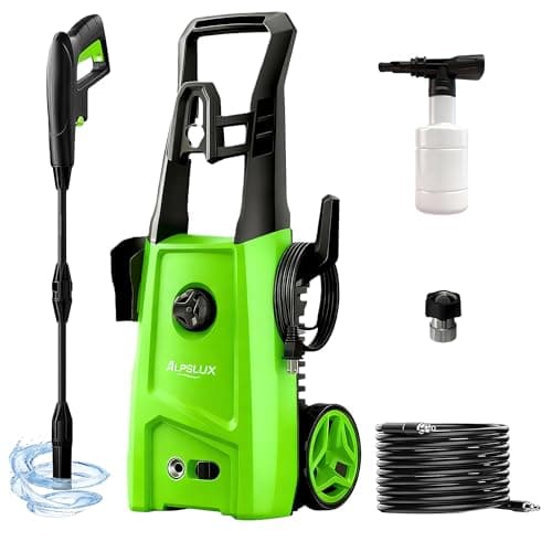 Pressure Washer, Washer with Adjustable Nozzle, Pressure Cleaning Machine with Foam Cannon for Cars, Fences, Driveways, Patios, Home Cleaning