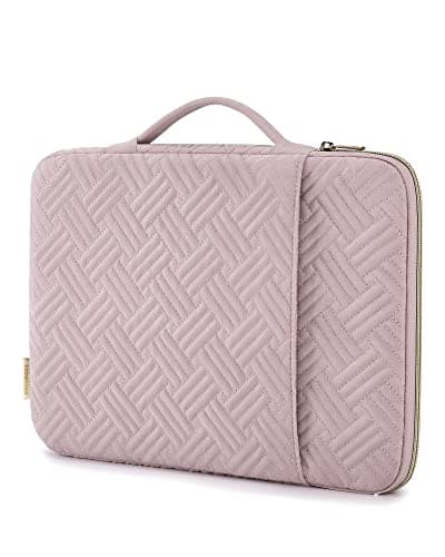 BAGSMART Laptop Case Bag, 13.3 inch Laptop Carrying Sleeve Compatible with 14 Inch MacBook Pro, 13-13.3 inch HP, Dell, Lenovo, Asus Notebook, Pink