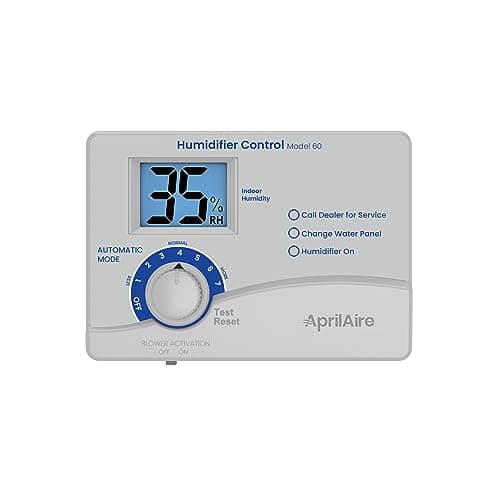 AprilAire 60 Automatic Digital Whole-House Humidifier Control Humidistat with Outdoor Temperature Sensor for AprilAire Whole-House Humidifiers, Low Voltage 24VAC