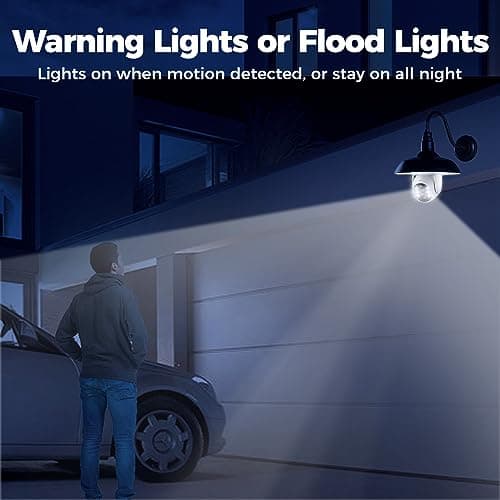 XMARTO 3-Combo Light Bulb Wireless Security Camera with Recorder and Storage, Dual-Lens 10X Zoom, AI Auto Tracking Pan/Tilt/Zoom, 24/7 Auto-Following Surveillance, E27 Socket (4K 10CH 3-Camera Set) 6