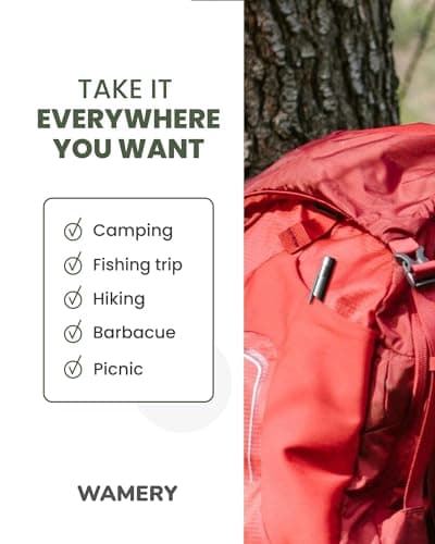 Wamery Serrated Knife Sharpener - Retractable Diamond Rod Pocket Sharpener for Serrated & Straight Blades - Multifunctional Sharpening Tool for Outdoor Kitchen Fishing Hunting (Black) 5