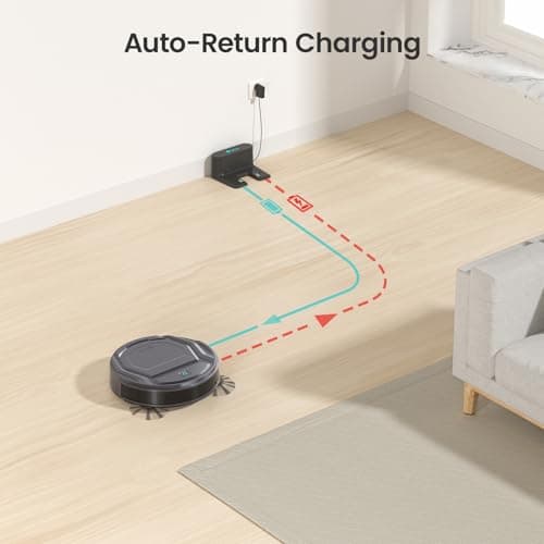 Lefant M210P Robot Vacuum Cleaner, 4000pa Suction, 200 Mins Runtime, Super Thin, Quiet, Self-Charging, Ideal for Pet Owners, Multi Surface Cleaning, APP/WiFi/Alexa Control, Gray 9